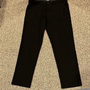 Haggar Men's Sleek Black Dress Pants